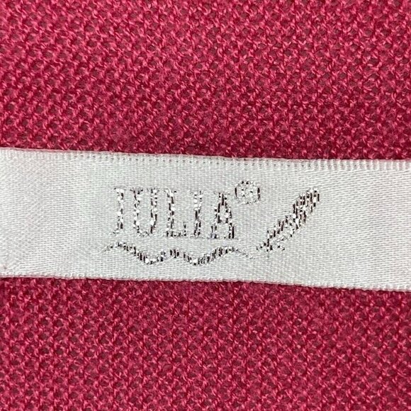 Julia Fair Isle Aztec Open Draped Waterfall Cardigan Fuchsia Small - Picture 5 of 6